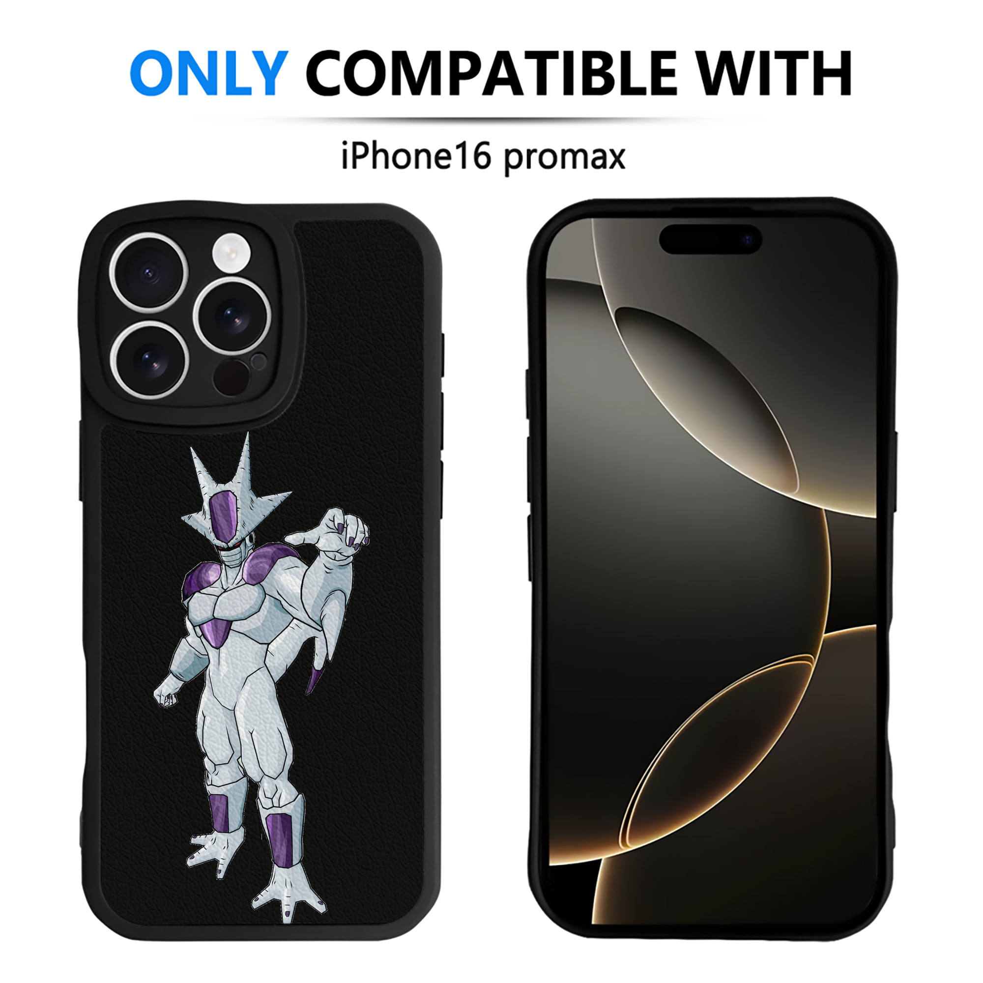 （画像用） ドラゴンボール クウラ DRAGON BALL Cooler Coora 【iPhone 16シリーズ対応】シリコンスマホケース（レザー調） 材質：シリコン